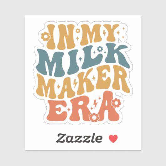In het tijdperk van de melkboer sticker (Vel)