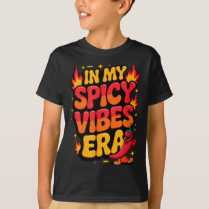 In het tijdperk van pittige vibes met koele peper t-shirt