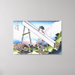 In het Totomi-gebergte Canvas Afdruk