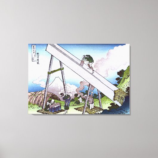 In het Totomi-gebergte Canvas Afdruk (Voorkant)