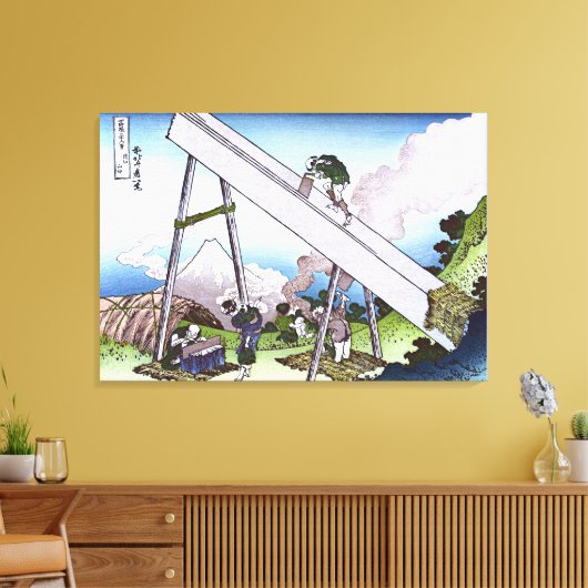 In het Totomi-gebergte Canvas Afdruk (Insitu (Woonkamer))