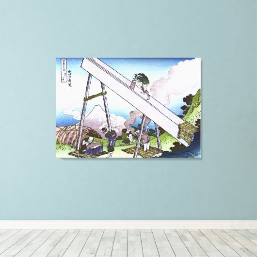 In het Totomi-gebergte Canvas Afdruk (Insitu (Houten vloer))