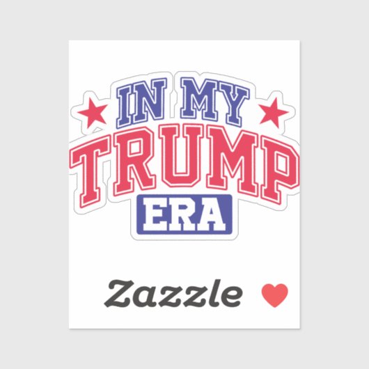 In het Trump tijdperk Sticker (Vel)
