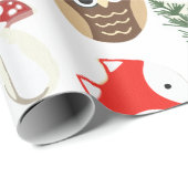 In het Vakantie met de boskerst Cadeaupapier (Rol Hoek)