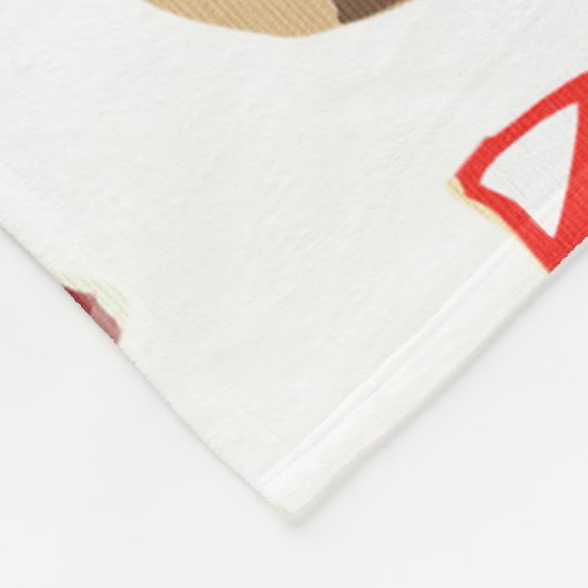 In het Vakantie met de boskerst Fleece Deken (Hoek)