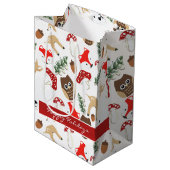 In het Vakantie met de boskerst Medium Cadeauzakje (Voorkant Gekanteld)