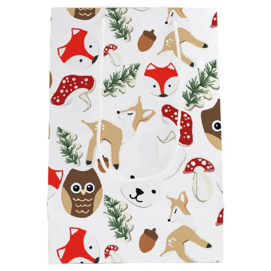 In het Vakantie met de boskerst Medium Cadeauzakje (Achterkant)