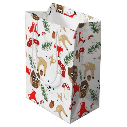 In het Vakantie met de boskerst Medium Cadeauzakje (Achterkant Gekanteld)