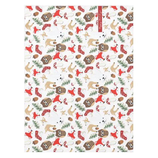 In het Vakantie met de boskerst Tafelkleed (Voorkant)