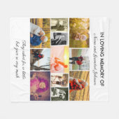 In het Van de Douane van het Geheugen de Witte Fot Fleece Deken (Voorkant (Horizontaal))