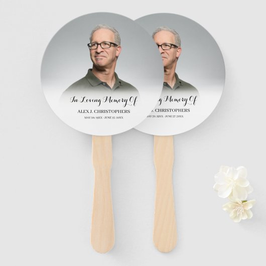 In het Van de Douane van het Geheugen Herinnering  Handwaaier (Voorkant en achterkant)