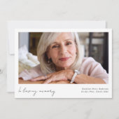 In het Van de Foto van het Geheugen Funeral Bedankkaart (Voorkant)