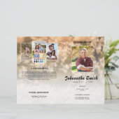 In het Van geheugen-begrafenis de brochure van het (Staand voorkant)