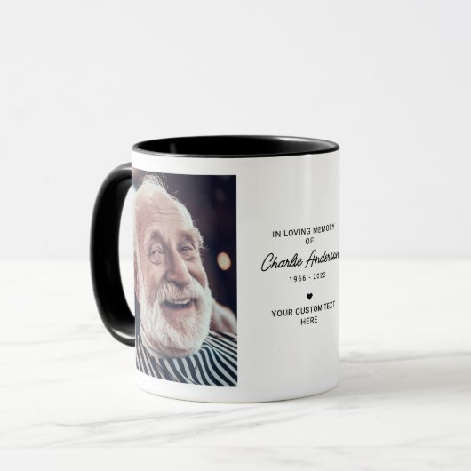 In het Van het Geheugen 2-Foto Persoonlijk Bericht Mok (Voorkant links)