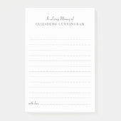 In het Van het Geheugen Classic Deel een Geheugen Post-it® Notes (Voorkant)