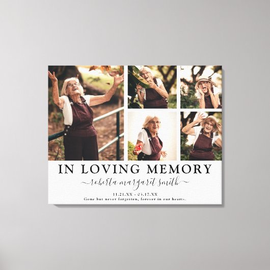 In het Van het Geheugen de Foto Tribute Canvas Dru (Voorkant)