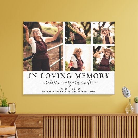 In het Van het Geheugen de Foto Tribute Canvas Dru (Insitu (Woonkamer))