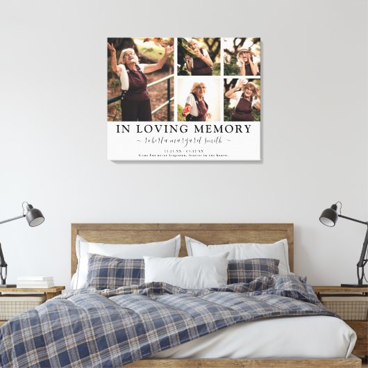 In het Van het Geheugen de Foto Tribute Canvas Dru (Insitu (Slaapkamer))