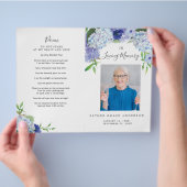 In het Van het Geheugen de Funeral Gevouwen brochu Flyer (Hand)