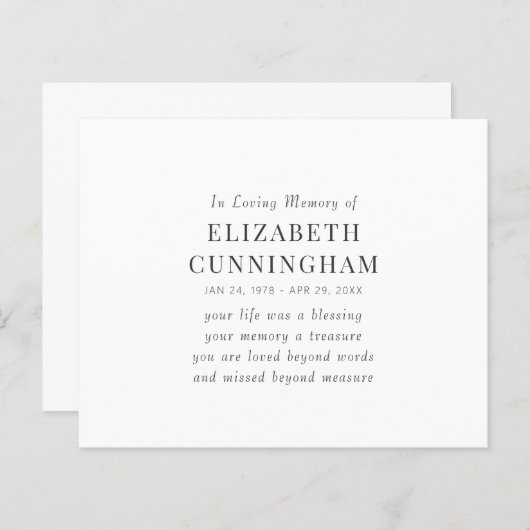 In het Van het Geheugen een Moderne Eenvoudige Cit (Voorkant / Achterkant)