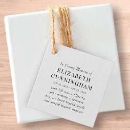 In het Van het Geheugen een Moderne Eenvoudige Cit Bedankjes Labels