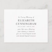 In het Van het Geheugen een Moderne Eenvoudige Cit Briefkaart (Voorkant)