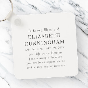 In het Van het Geheugen een Moderne Eenvoudige Cit Sleutelhanger