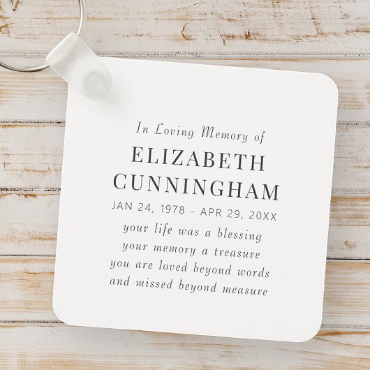 In het Van het Geheugen een Moderne Eenvoudige Cit Sleutelhanger