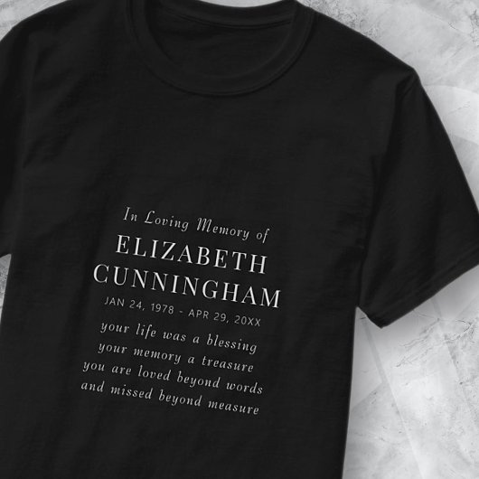 In het Van het Geheugen een Moderne Eenvoudige Cit T-shirt