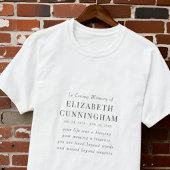 In het Van het Geheugen een Moderne Eenvoudige Cit T-shirt