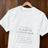 In het Van het Geheugen een Moderne Eenvoudige Cit T-shirt