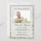 In het Van het Geheugen Eenvoudige Witte Schaduwfo Kaart (Voorkant)