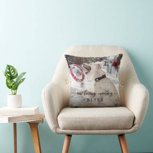 In het Van het Geheugen Geheugen Pet Monogram van  Kussen (Stoel)