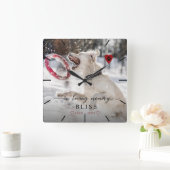 In het Van het Geheugen Geheugen Pet Monogram van  Vierkante Klok (Huis)