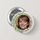 In het Van het Geheugen Gepersonaliseerde Foto beg Ronde Button 5,7 Cm (Voorkant /achterkant)