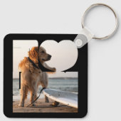 In het Van het Geheugen Gepersonaliseerde Foto Sle Sleutelhanger (Achterkant)