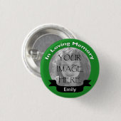 In het Van het Geheugen Groene Button van de Foto (Voorkant /achterkant)