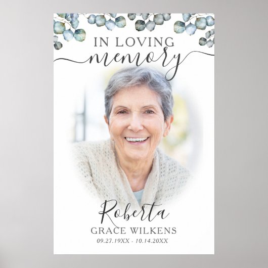 In het Van het Geheugen het Manuscript van Eucalyp Poster (Voorkant)