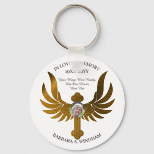 In het Van het Geheugen houden Kruis van de Foto v Sleutelhanger