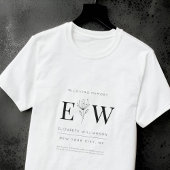 In het Van het Geheugen Memorial Modern Quote Foli T-shirt