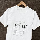 In het Van het Geheugen Memorial Modern Quote Foli T-shirt