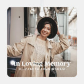 In het Van het Geheugen Moderne Memorial van de Aa Metalen Ornament (Voorkant)