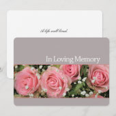 In het Van het Geheugen nodiging Kaart (Voorkant / Achterkant)