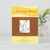 In het Van het Leven van de begrafenis van het Geh Kaart (Staand voorkant)