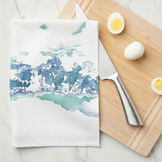 In het veld: keukenhanddoek (Quarter Fold)