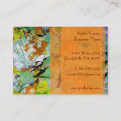 In het veld, kleurrijke visitekaartjes sjabloon (Achterkant)