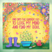 In het venster "geïnspireerde" tuinen raamsticker (Vel 3)