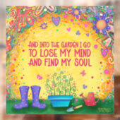 In het venster "geïnspireerde" tuinen raamsticker (Vel 2)