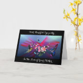 In het verlies van je moeder Elegante Sympathie Kaart (Gele Bloem)