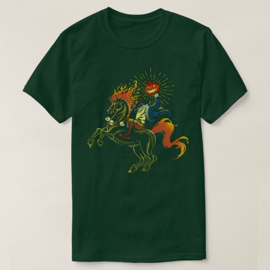 In het verliezen van mijn geest pompoen hoofdeloze t-shirt (Design voorkant)